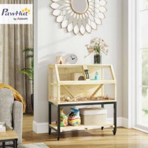 Alternative view of Jaula de madera para animales pequeños - Marca Pawhut