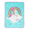 Cobija con diseño de Unicornio en Arcoiris de 40 x 50 pulgadas - Jojo Siwa