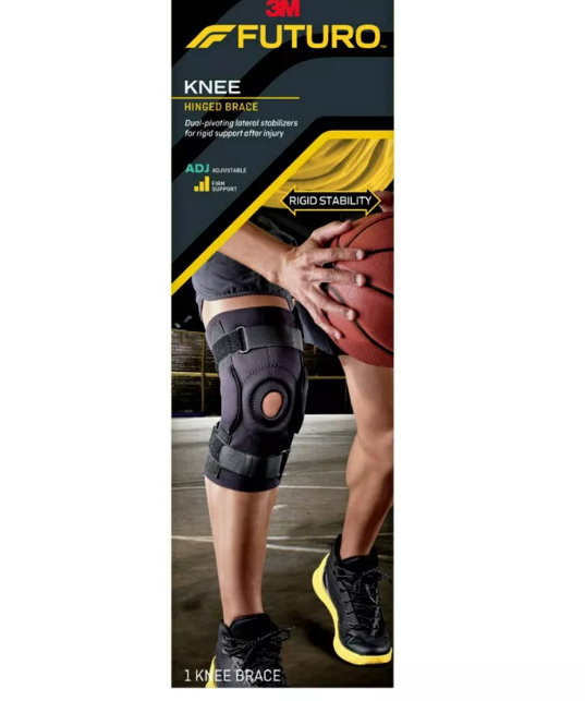 Rodillera con bisagras de tamaño ajustable