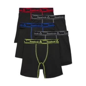 Paquete de 5 calzones para niños talla 8/10 marca Reebok