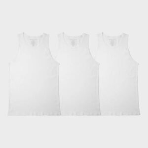 Paquete de 3 camisas blancas de tirantes para hombre, talla L - Marca Pair of Thieves
