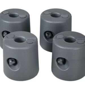 Paquete de 4 bases para carpa, color gris - Marca Outsunny