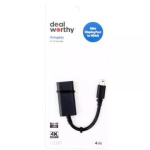 Alternative view of Adaptador Mini DisplayPort a HDMI - Marca Dealworthy