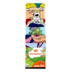 Paquete de 6 pares de calcetas de caricaturas de nickelodeon - Marca Nickelodeon