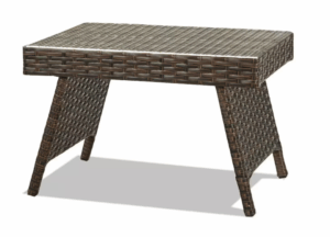 Mesa auxiliar plegable de ratán marca Costway