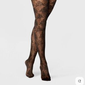 Medias florales transparentes para mujer, talla L/XL - Marca A New Day