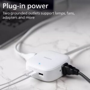 Alternative view of Estación de carga USB de escritorio Philips de 1,5 con USB y tipo C - Marca Philips