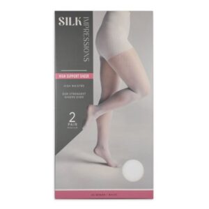 Alternative view of Paquete de 2 pantimedias de soporte transparente - Marca Silk