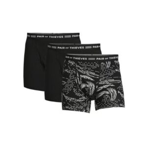 Paquete de 3 boxers de algodón elástico para hombre, talla XL - Marca Pair Of Thieves