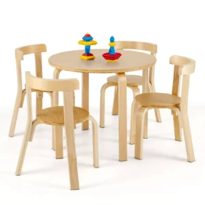 Juego de mesa y 4 sillas para niños marca COSTWAY