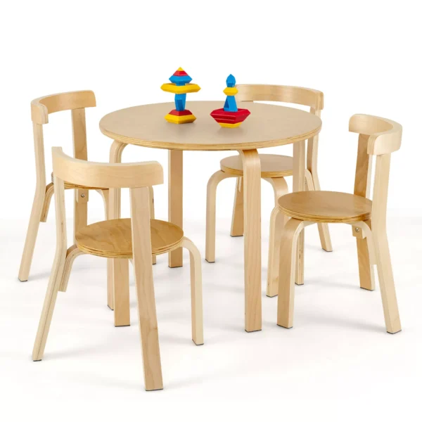 Juego de mesa y 4 sillas para niños marca COSTWAY