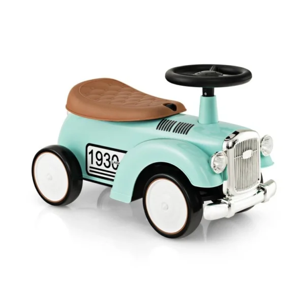 Cochecito retro de juguete para niños con almacenamiento bajo del asiento -Costway