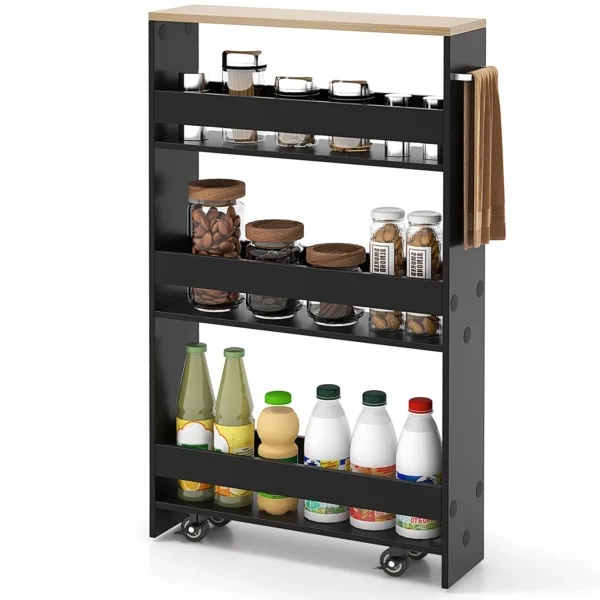 Organizador de estanterías con llantas marca Costway