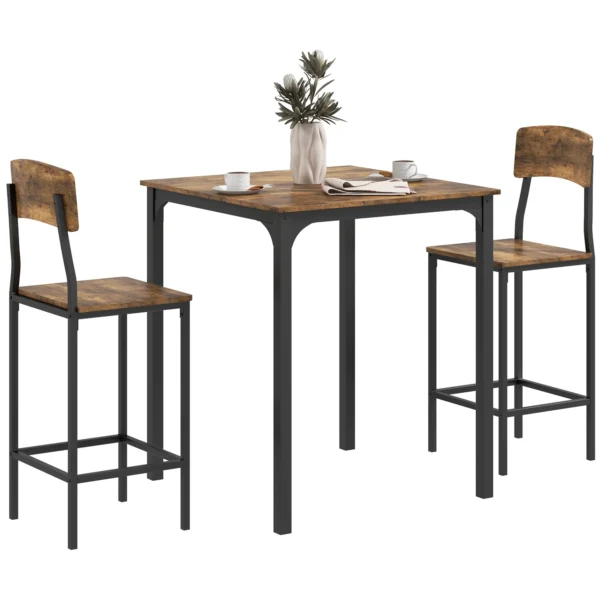 Juego de mesa con 2 sillas para comedor marca HOMCOM