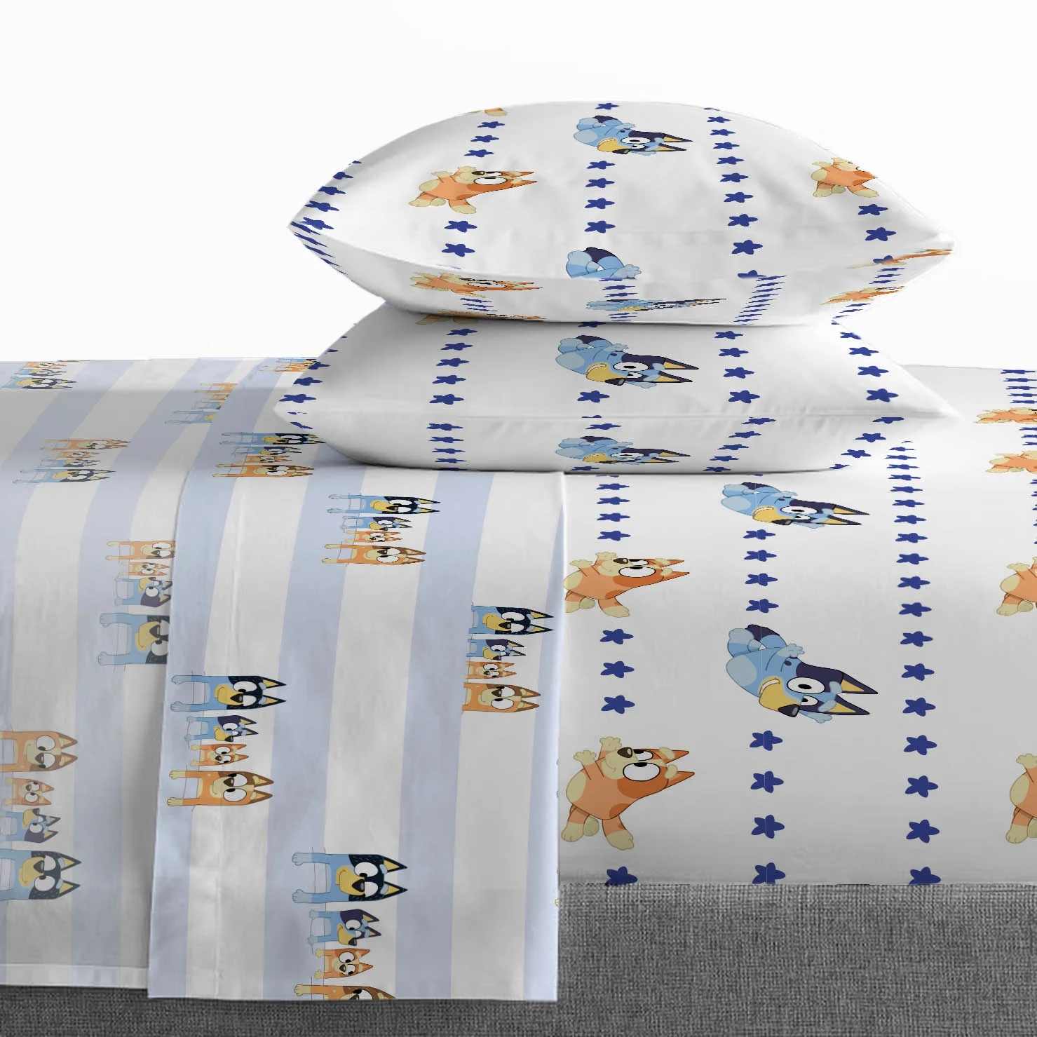 Juego de sabanas 4 piezas tamaño matrimonial - BLUEY - Imagen 4