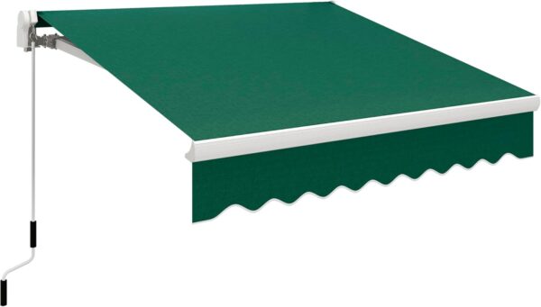 Toldo retráctil para terraza de 8 x 7 pies, para exterior marca Outsunny
