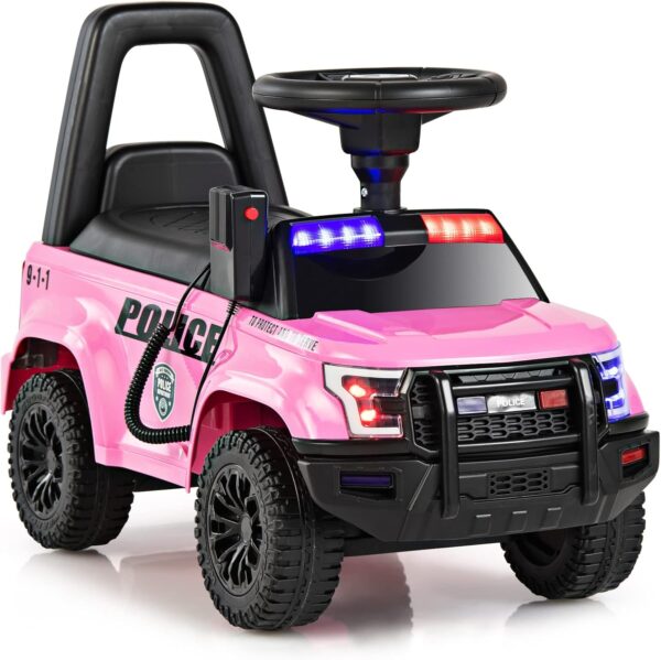 Carrito eléctrico de policía con sonidos para niñas - OLAKIDS