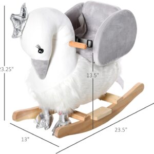 Alternative view of Mecedora para niños con forma de cisne - Qaba
