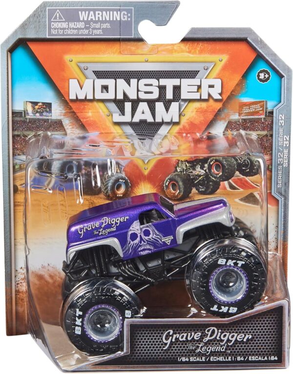 Carrito Monster Truck a escala 1:64 Grave Digger