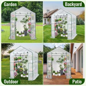Kit de invernadero para exterior/interior de 8 niveles - OutSunny