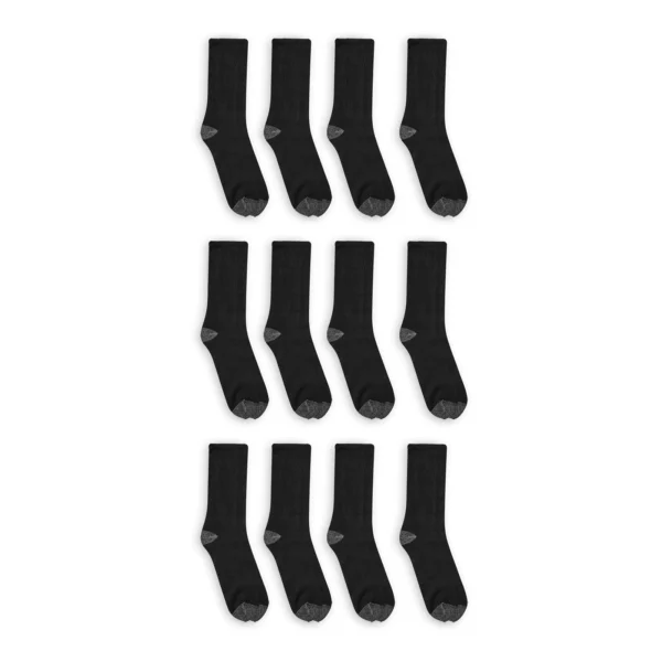 Paquete de 12 calcetines para hombre talla 12/15 -Athletic Works