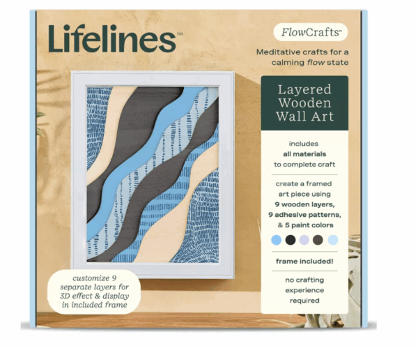 FlowCrafts Arte mural de madera - Lifelines