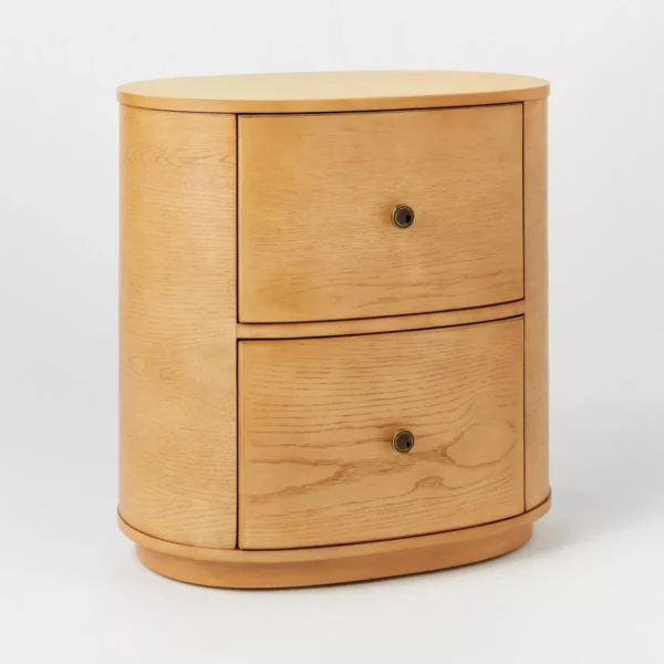 Mesita de noche con 2 cajones marca Threshold designed w/Studio McGee