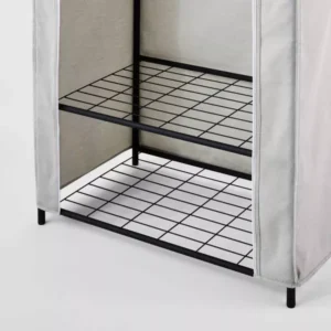 Alternative view of Armario de 76 cm con doble barra y forrado en tela - Brightroom