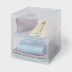 Alternative view of Par de cajas organizadoras apilables marca Brightroom