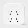 Tomacorriente de pared de 4 tomas con USB - Heyday