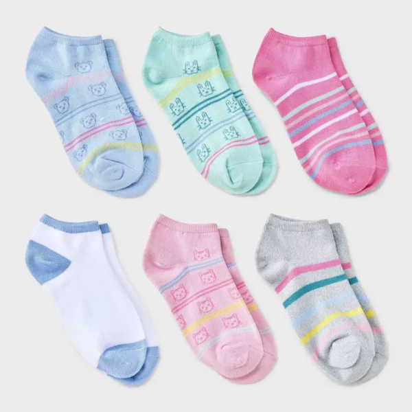 Paquete de 6 pares de calcetines para jóvenes talla 3-10 - Cat & Jack