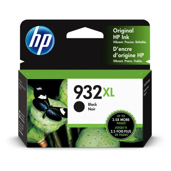 Cartucho de tinta negra para impresora HP 932XL
