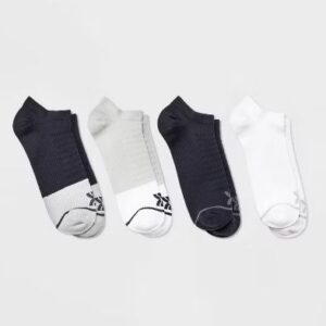Paquete de 4 pares de calcetines cortos deportivos para mujer, talla 4-10 - Marca All in Motion