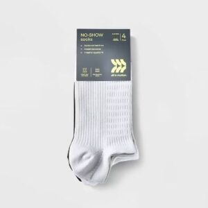 Alternative view of Paquete de 4 pares de calcetines cortos deportivos para mujer, talla 4-10 - Marca All in Motion