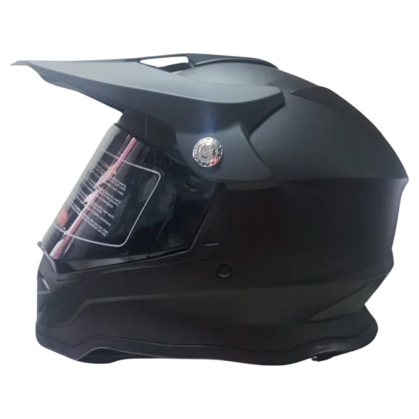 Casco negro de motocicleta deportivo talla M - DOT