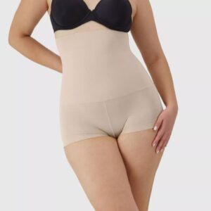 Faja moldeadora de cintura alta para mujer, talla M, color beige - Marca Maidenform