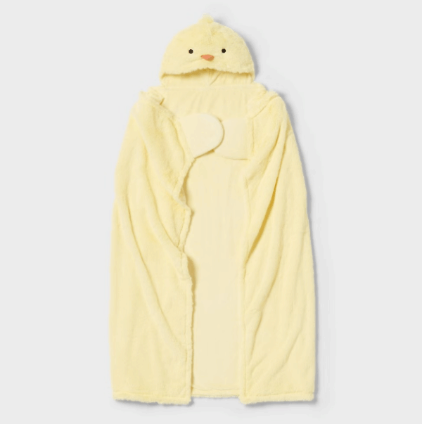 Cobija para niños con diseño de pollito de 101.6CM X 127CM
