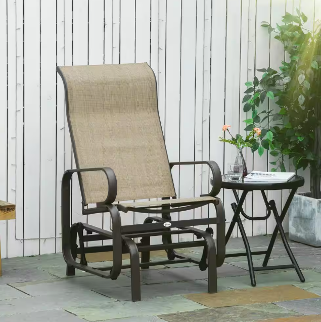 Silla Mecedora para exterior marca Outsunny - Imagen 2