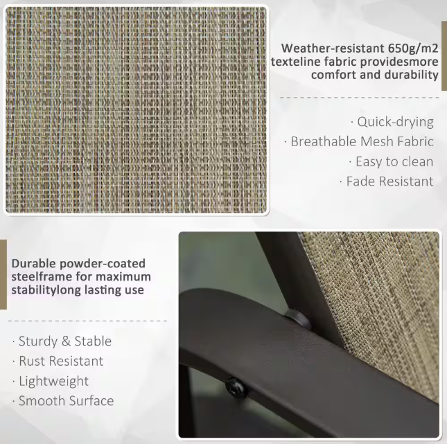 Silla Mecedora para exterior marca Outsunny - Imagen 5