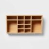 Organizador de 10" x 5" x 4" con 12 compartimentos de bambú - Brightroom