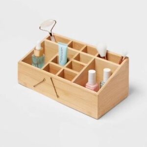 Alternative view of Organizador de 10" x 5" x 4" con 12 compartimentos de bambú - Brightroom