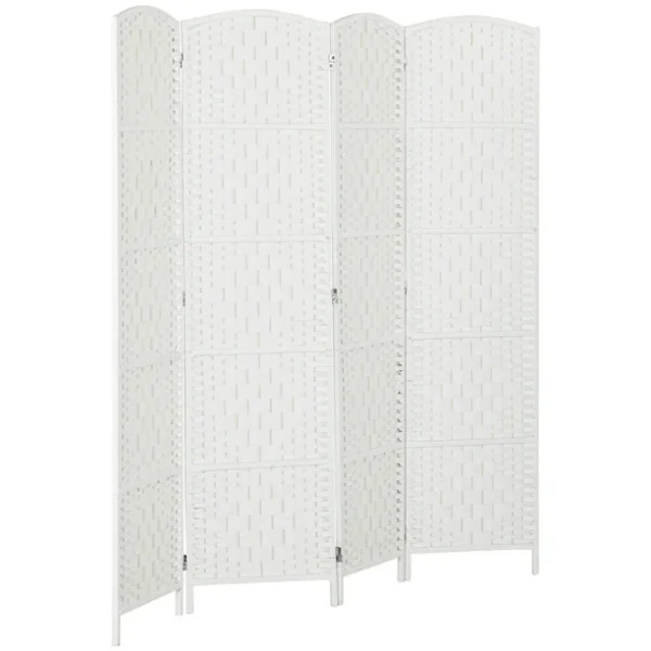 Biombo de 4 paneles plegable portátil marca HOMCOM