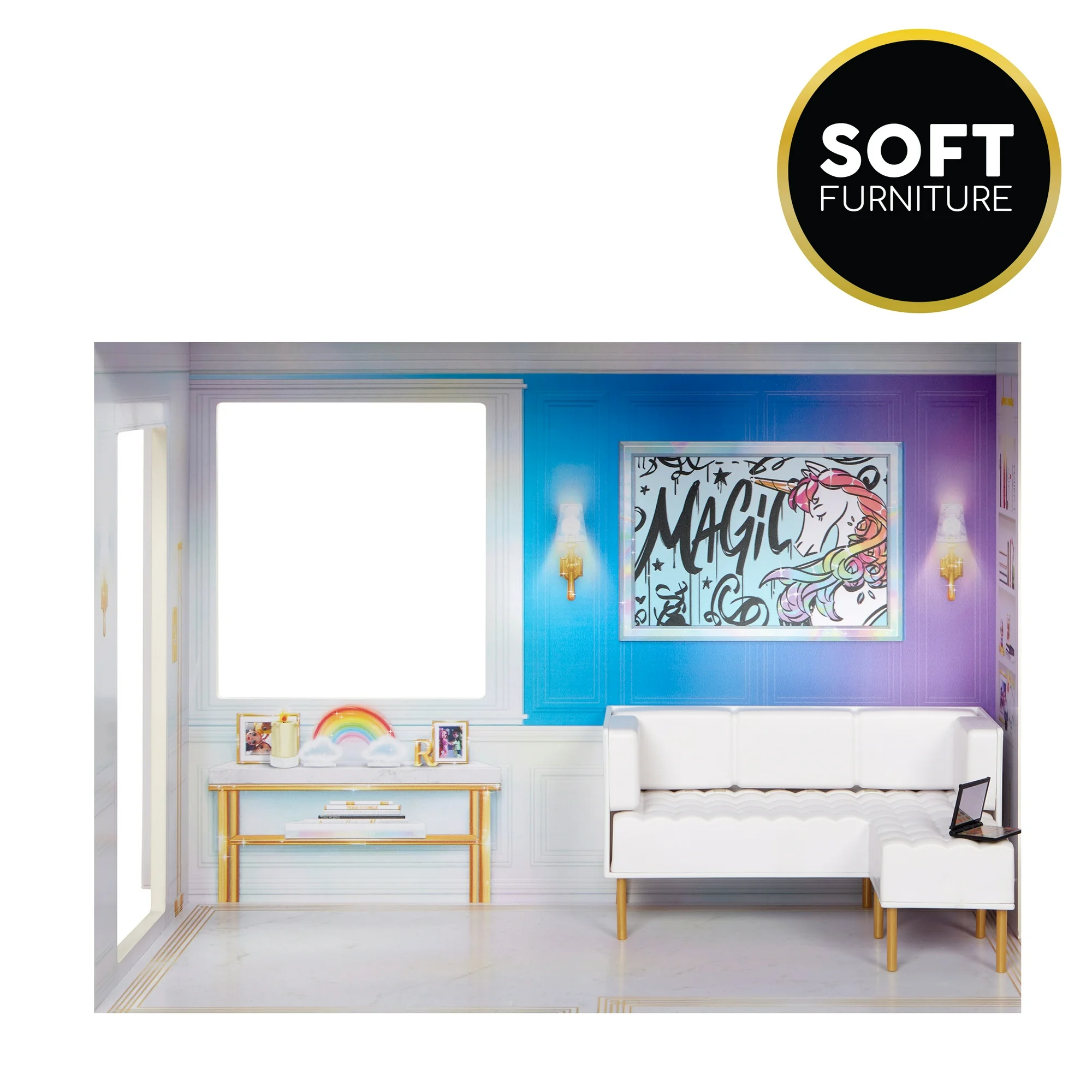 Casa de muñecas de 3 Pisos (19.9'') marca Rainbow High - Imagen 3