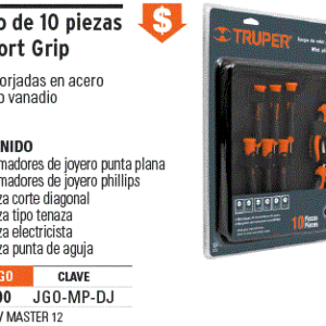 Alternative view of Juego de 6 desarmadores de joyero y 4 mini pinzas - Truper