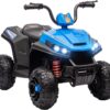 Cuatrimoto eléctrica de 12 v montable para niños marca Qaba ATV