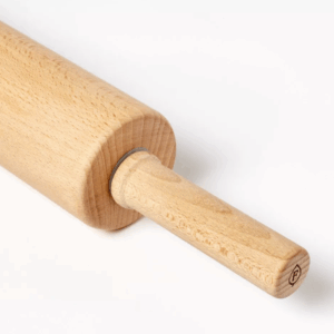 Alternative view of Rodillo de madera de 25 cm, color marrón claro - Figmint™