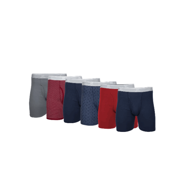 Paquete de 6 Bóxers de Hombre Talla L - George