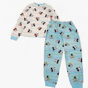 Alternative view of Pijama de 2 piezas de Mickey Mouse para adulto, color blanco Talla L