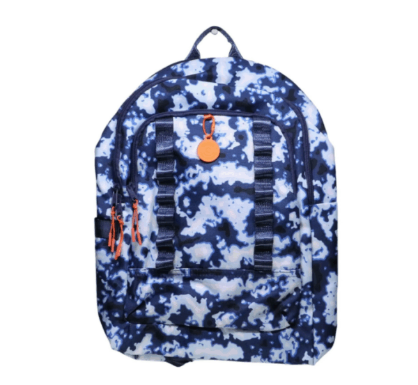 Mochila Logan 17" color azul y blanco teñido - Ecotech