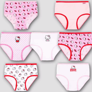 Paquete de 7 calzones para niña talla 6 de Hello Kitty